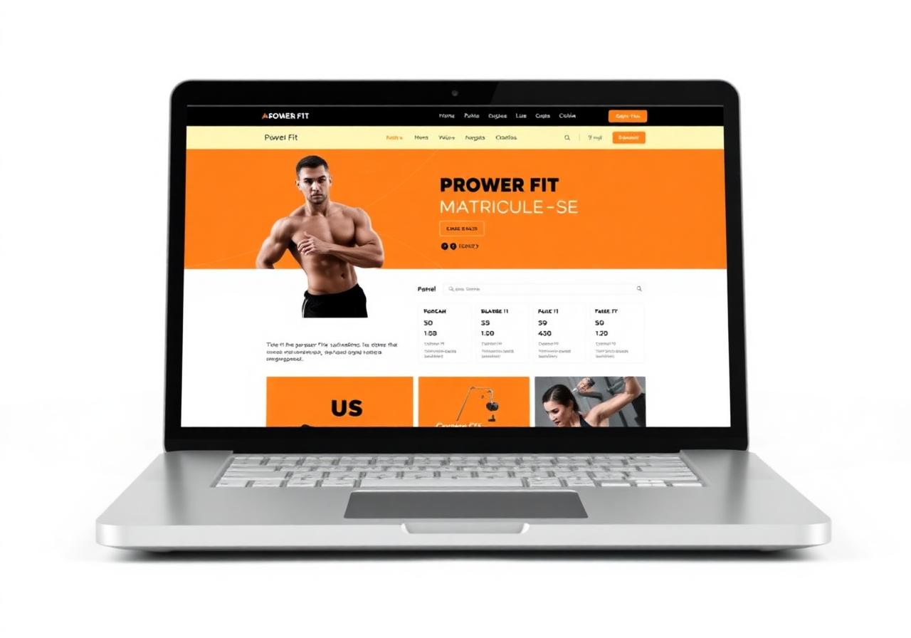 Site de academia